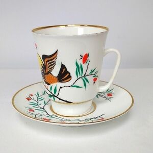 VIntage Lomonosov Imperial Porcelain Factory Cup and Saucer